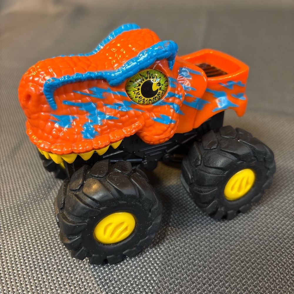 Road Rippers Rev-Up Orange Dino Monster Truck By Toy State